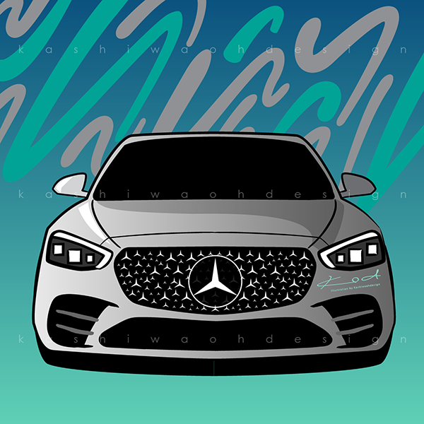 Mercedes S-Class illustration